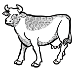 cow - lineart
